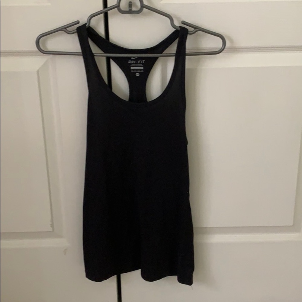Nike Dri-Fit Racerback Black Tank Top